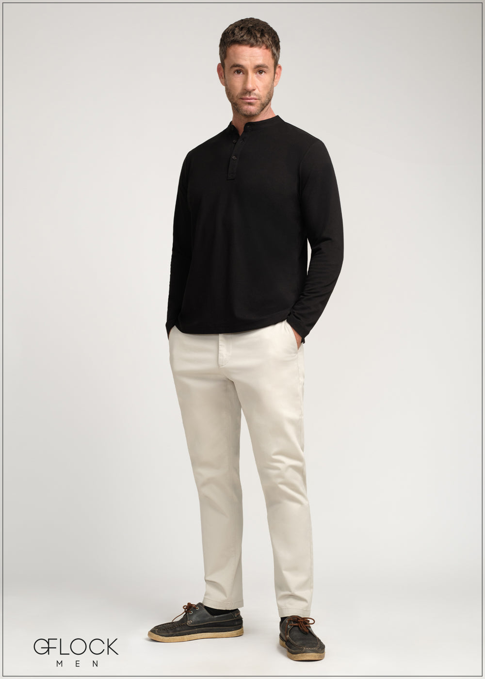 Long Sleeve Henley - 120425