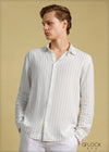 Relax Fit Stripe Linen Shirt - 030724 - 02