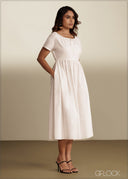 Neck Detail Dress - 290526C