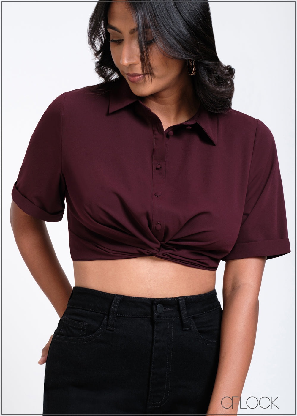 Twist Detailed Crop Top - 260525