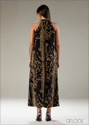 High Neck Maxi Dress - 121225