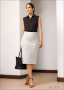 High Waist Pencil Skirt - 251023