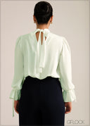 High Neck Cowl Top - 261026