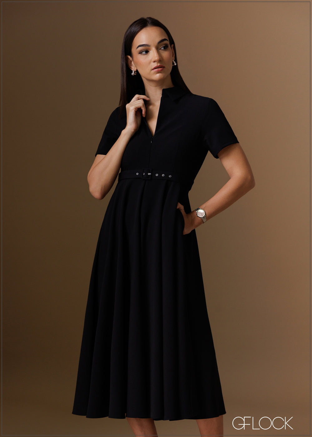 Dress With Zipper - 120925