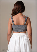 Gingham Frill Top - 241125