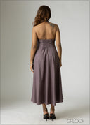 Back Open Dress - 201026