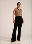 Sleeveless Collared Top - 261026