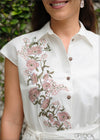 Embroidered Shirt Dress - 240724