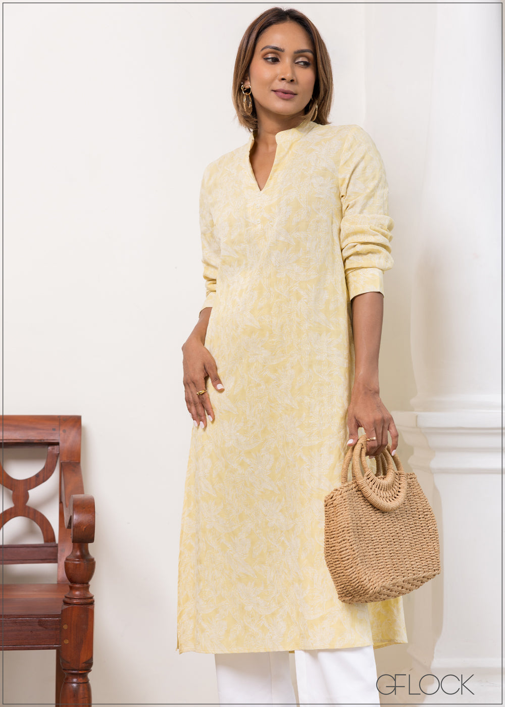 Printed Kurta Top - 230525