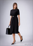 Crew Neck Dress - 230326