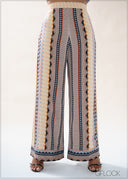 Wide Leg Printed Pant - 090426