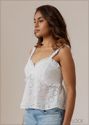 Strappy Cutlawn Top - 280926