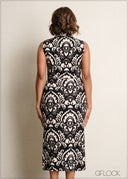 Printed Wrap Dress - 090525