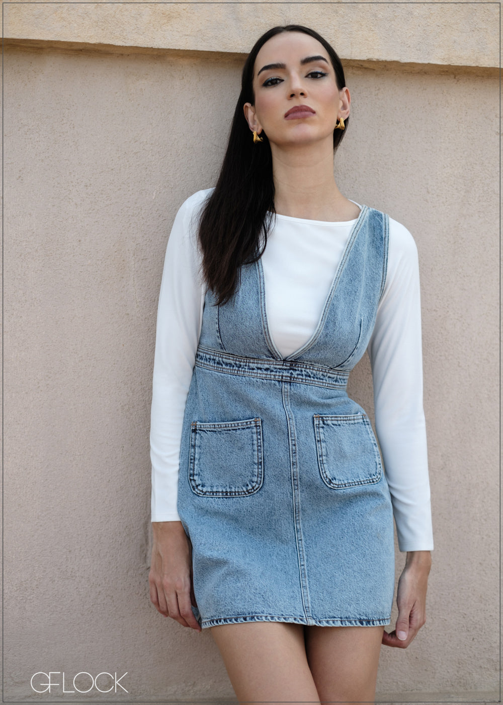 Denim Pinafore - 090425