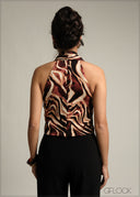 V-Neck Sleeveless Top - 231026