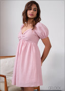 Bow Detailed Midi Dress - 280826