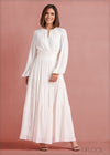 Raglan Sleeved Tiered Detailed Maxi Dress - 190124