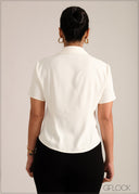Collared Bust Line Top - 261026