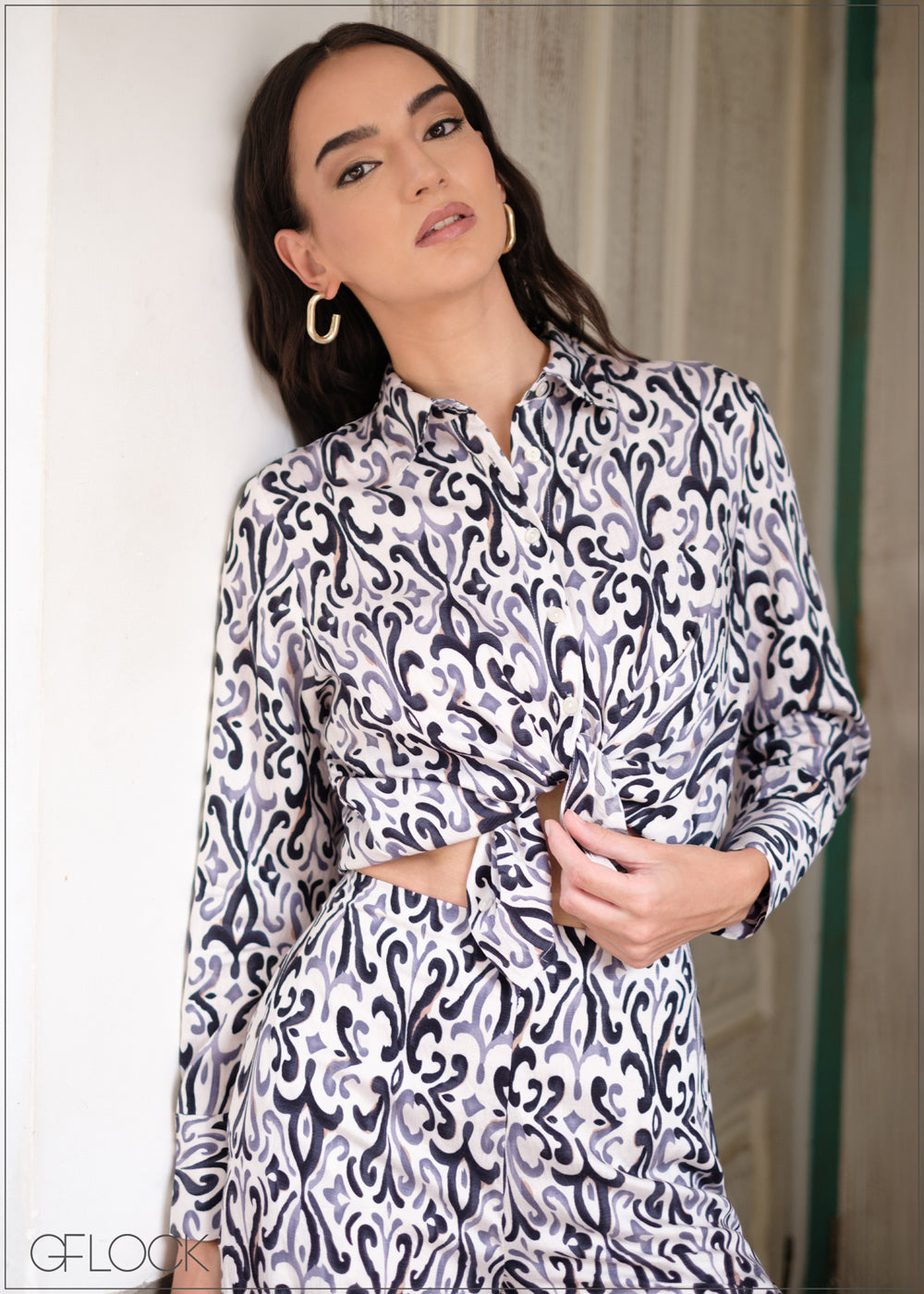 Abstract Printed Shirt - 040425