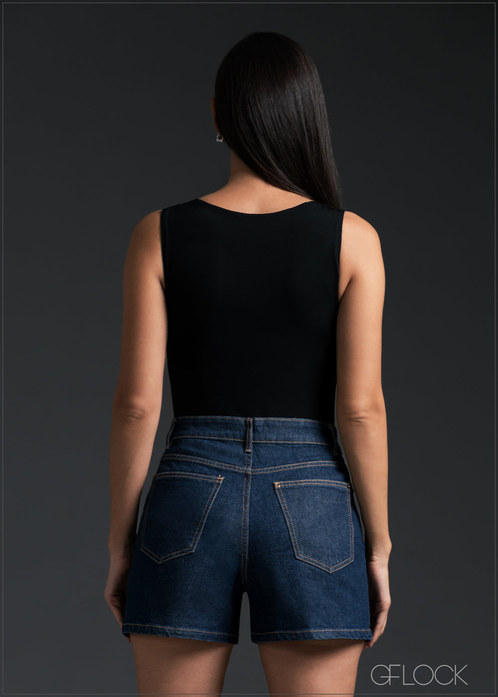 High Rise Denim Short - 170825