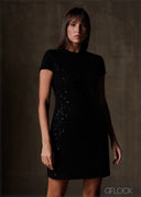 Embellished Mini Dress - 191225