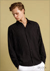 Relax Fit Stripe Linen Shirt - 030724 - 01