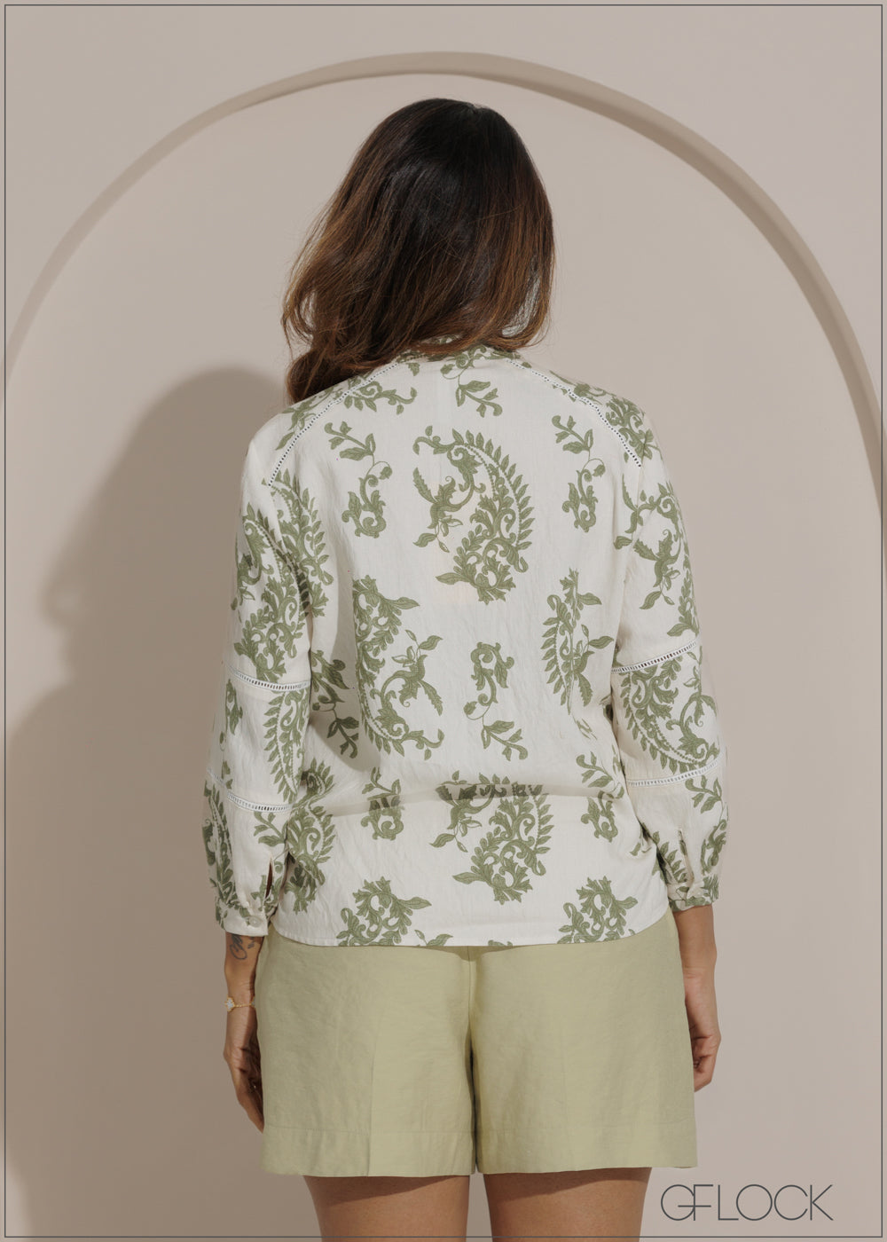 Printed Long Sleeve Top - 271025