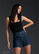High Rise Denim Short - 170825