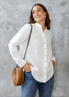 Linen Tunic Collared Shirt - 290424