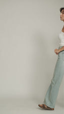Light Wash Wide Leg Jean - Short Length - 150726