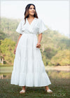 Tiered Collared Maxi Dress - 130323