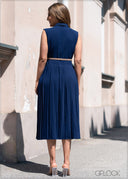 Pleated Dress - 3004