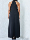 Halter Neck Maxi Dress - 2507