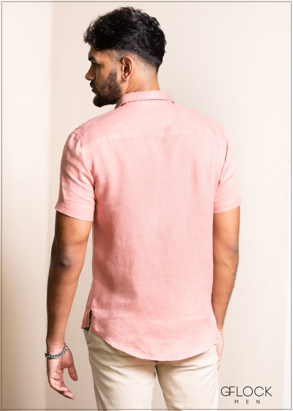 Short Sleeve Linen Shirt - 081222