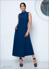 High Neck Sleeveless Maxi Dress - 310323