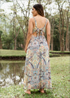 Back Tie Up Maxi Dress - 130323