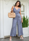 Ring Detail Jumpsuit - Linen 1612