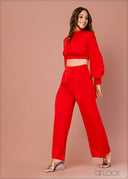 High Waisted Flared Pant - 071222