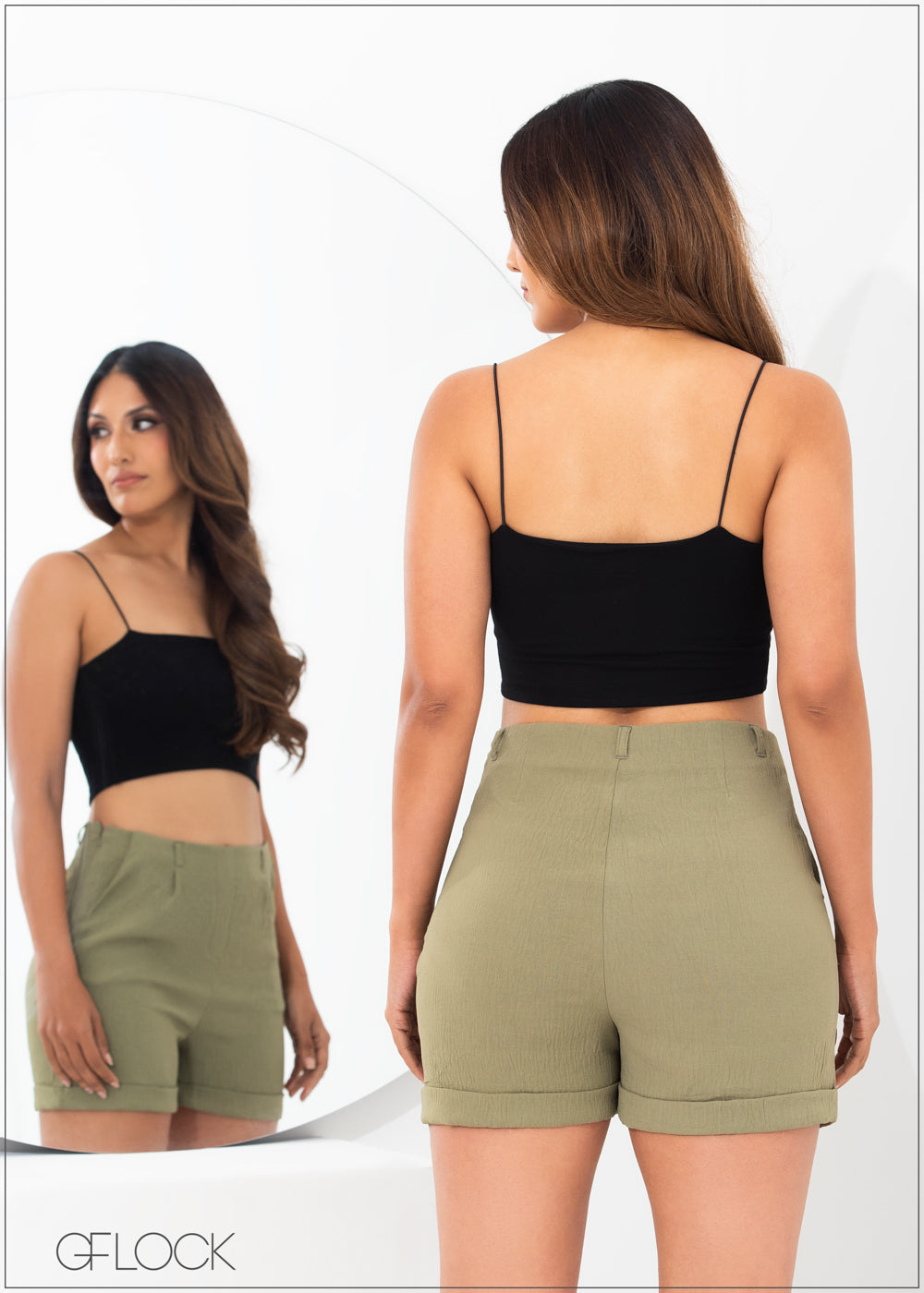 Roll Up Hem Detail Short - 261222