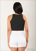 Sleeveless Ponte Top - 211022