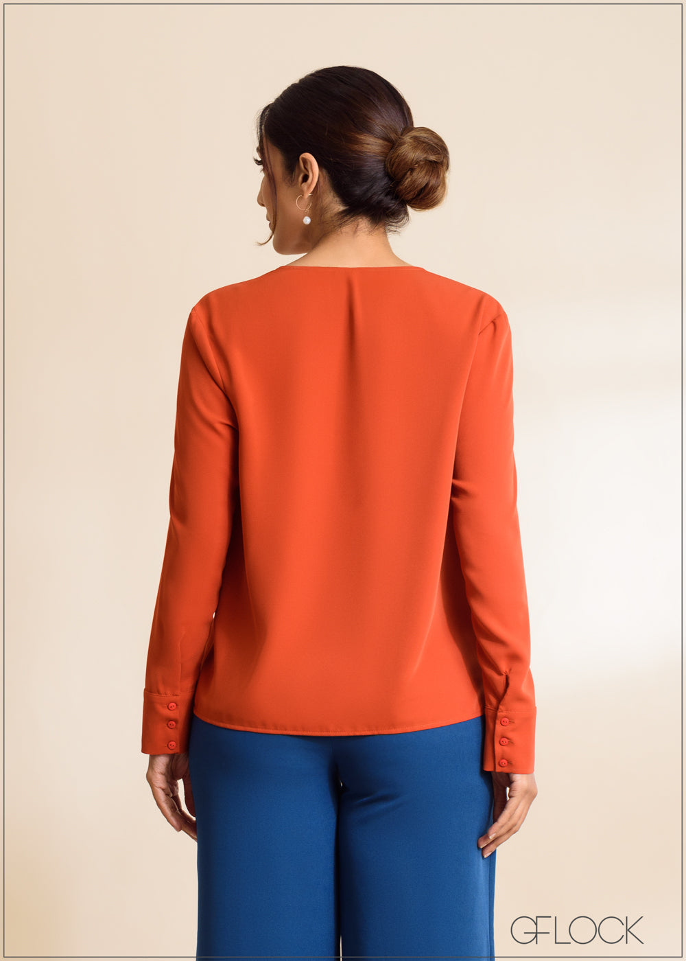 High Waist Pintuck Detail Pant - 030423