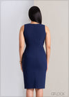 Sleeveless Bodycon Dress - 311022