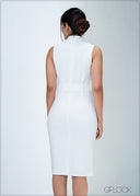 Sleeveless Belt Detail Dress - 310323