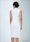 Sleeveless Belt Detail Dress - 310323