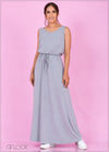 Tank Maxi Dress With Belt - 388