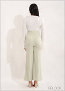 Angel Sleeved Tie Up Top - 181122