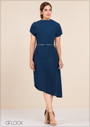 Neck Detailed Dress - GFLOCK.LK