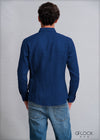 Normal Collar Long Sleeve Linen Shirt - 112021