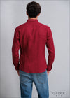 Normal Collar Long Sleeve Linen Shirt - 112021