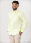 Normal Collar Long Sleeve Shirt - 0704 - 01